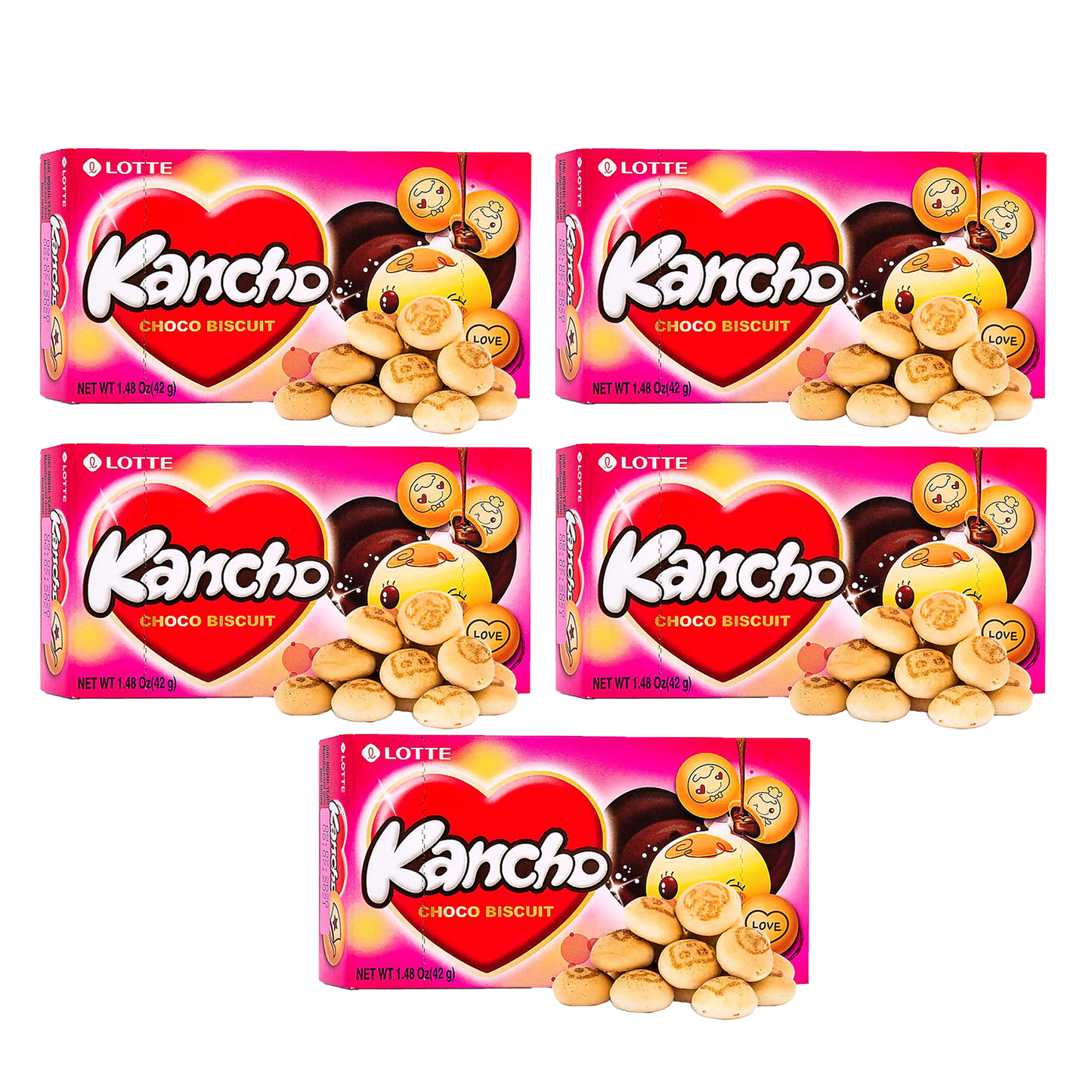 Kancho Chocolate Biscuit | Beliebter Snack aus Korea | Leckere Kekse mit Schokoladenfüllung