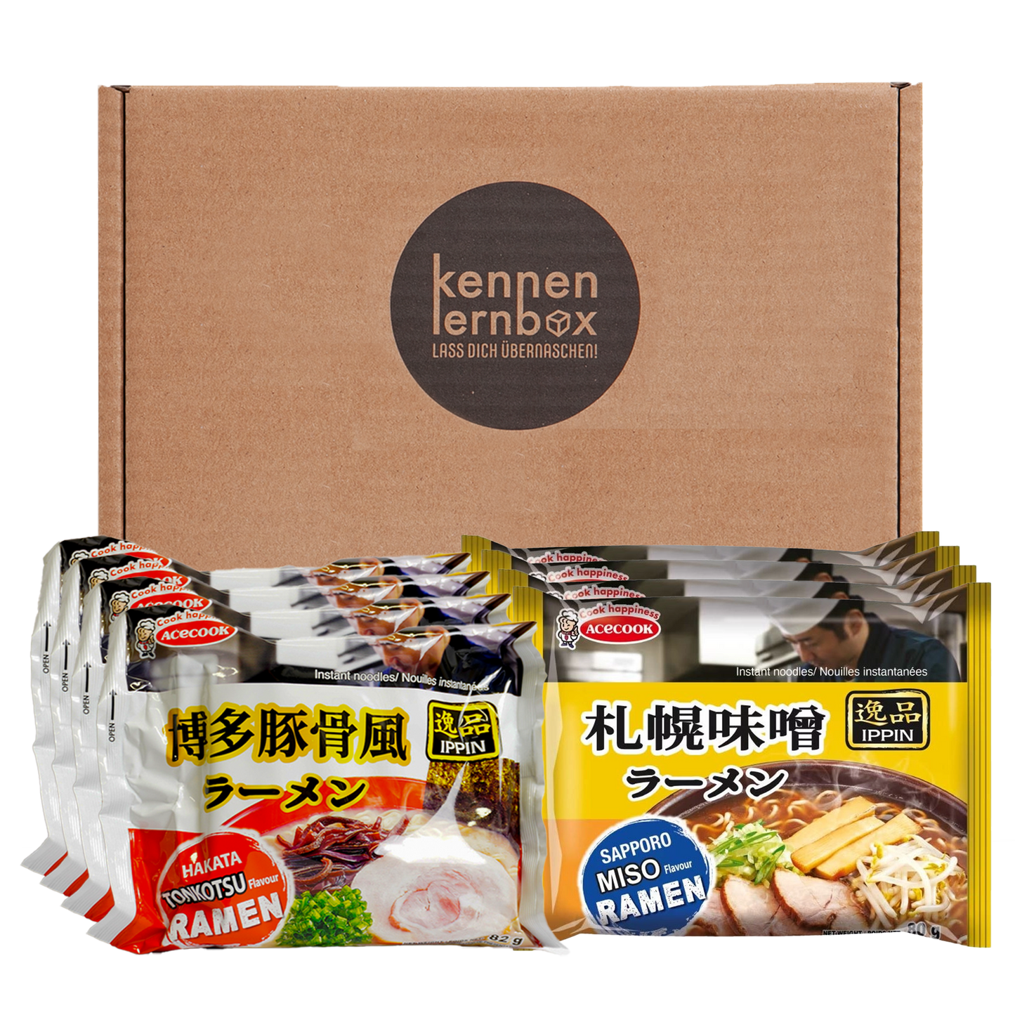 Acecook Ippin 4er Pack Miso & 4er Pack Tonkotsu Angebot MHD 02.02.2025