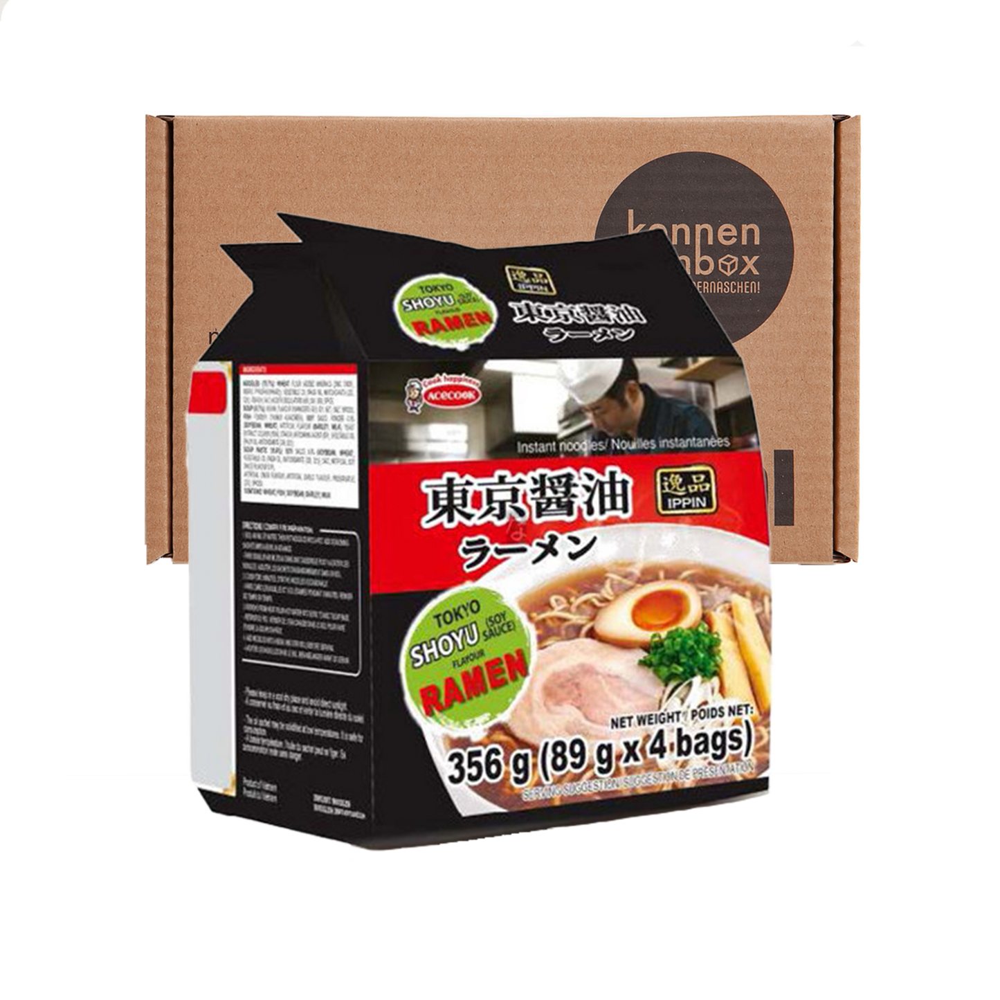 4 x Acecook Ippin Instant Noodle Shoyu Flavour Angebot NHD 02.02.2025