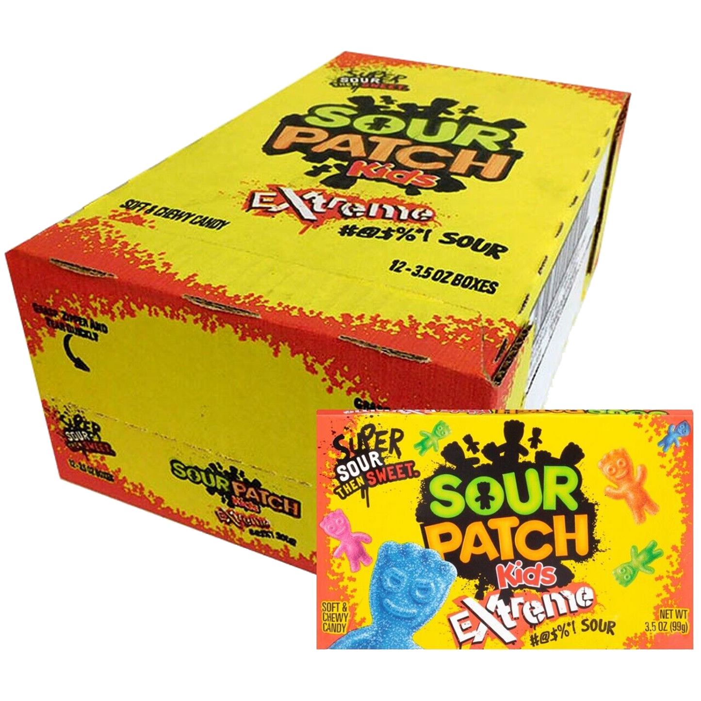 Sour Patch Kids Extreme Sour (12 x 99g) MHD juli .2025