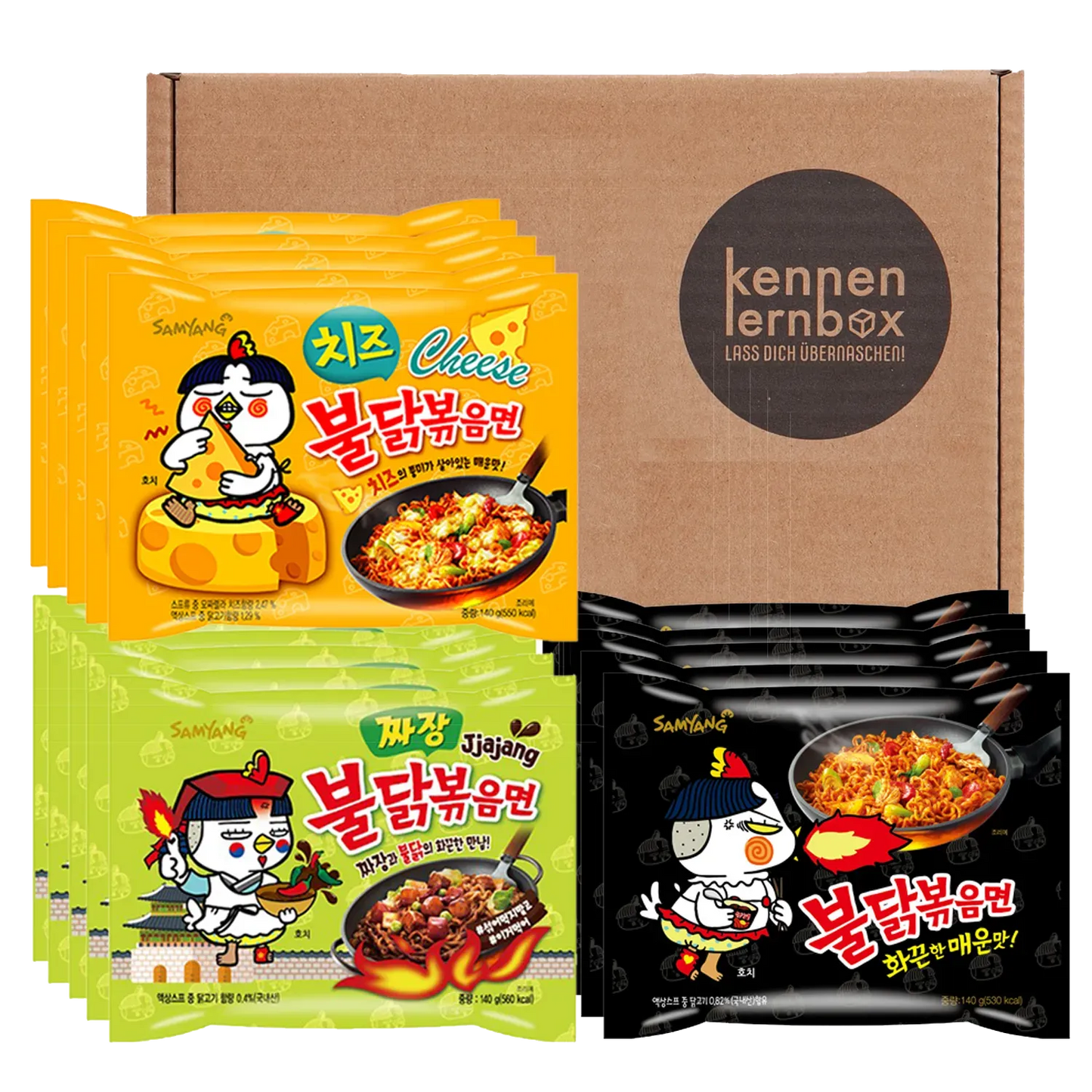 5er Pack Hot Chicken & 5er Pack Cheese & 5er Pack Jjajang