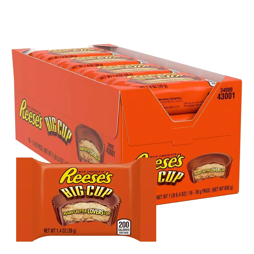 Reeses Big Cup Standard Bar - 16 Stück (16 x 39 g)